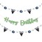 Big Dot of Happiness Kentucky Horse Derby - Horse Race Birthday Party Letter Banner Decoration - 36 Banner Cutouts and Happy Birthday Banner Letters